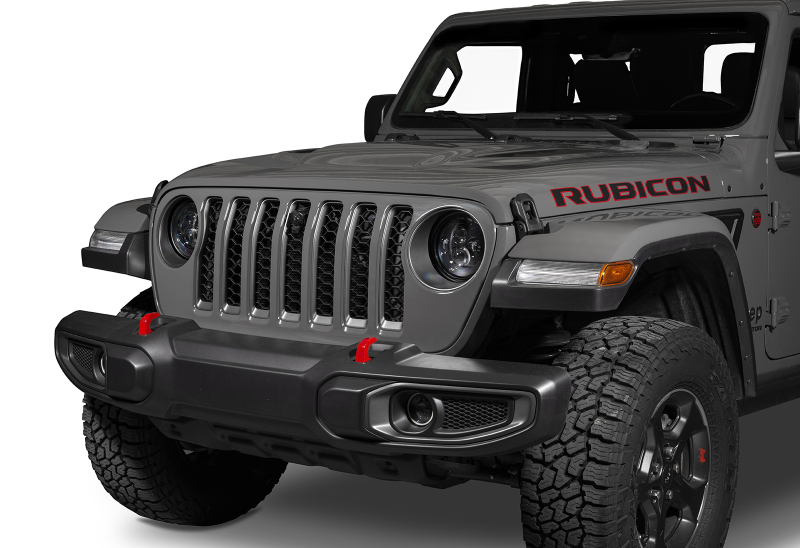 Jeep Gladiator Headlight Assemblies - ORACLE Lighting - 7in. High Powered LED with Pre-Installed ORACLE Halo Rings - White - `19-`27